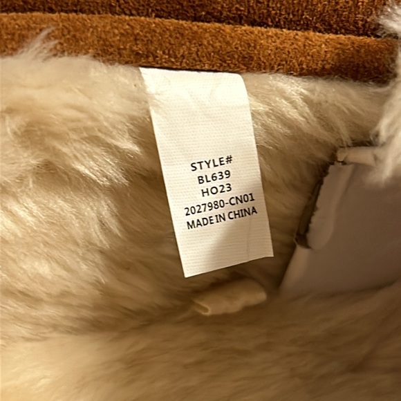 Men’s j crew faux fur lined moccasin slippers- BNWT - Picture 4 of 7